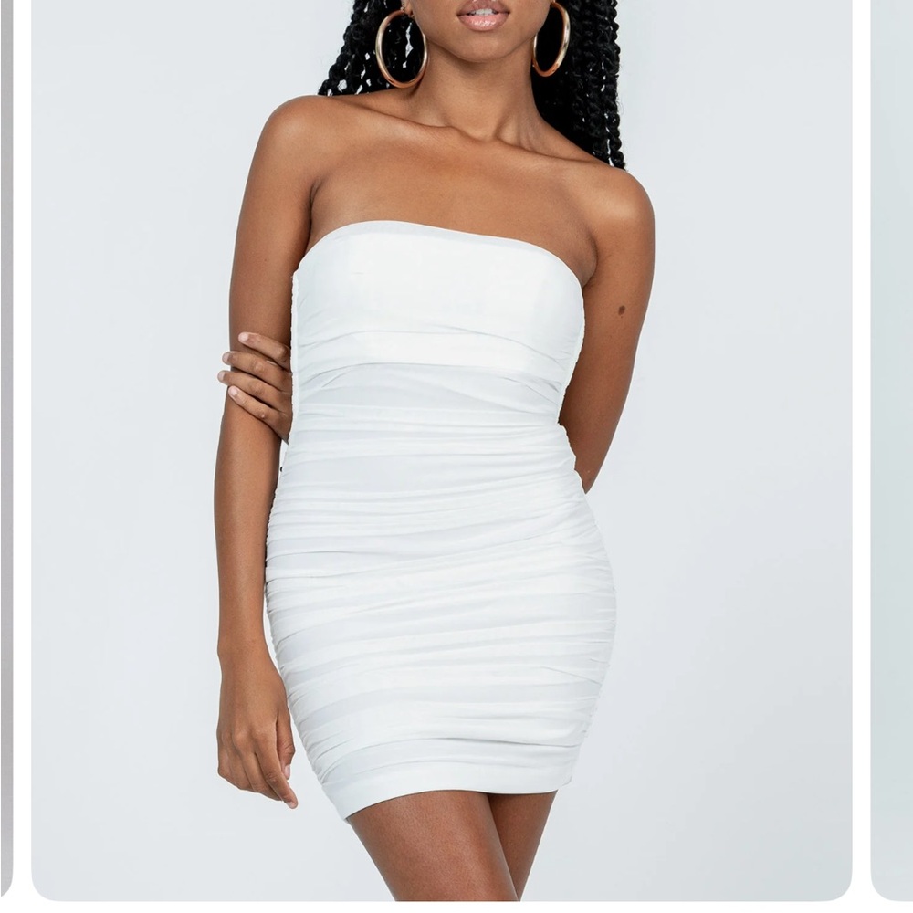 Princess Polly undiscovered mini dress - white